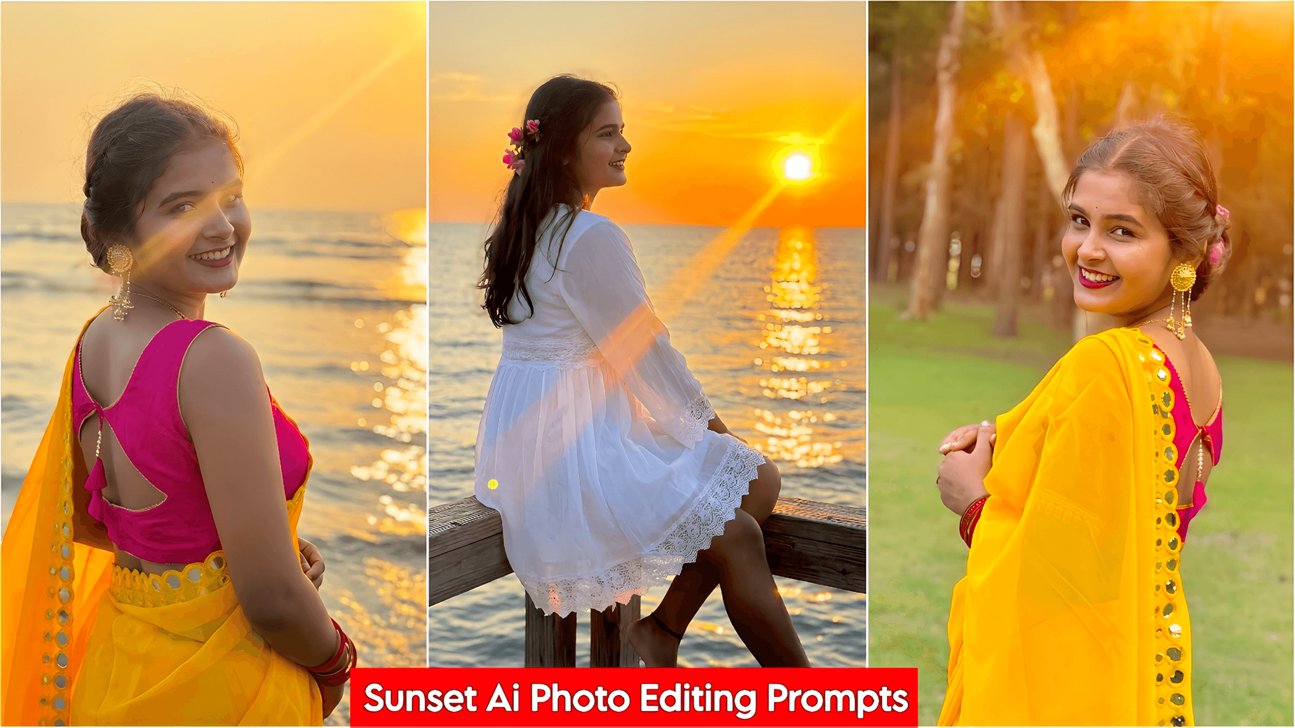 Create Sunset Effect Ai Photo Editing Prompts 2026