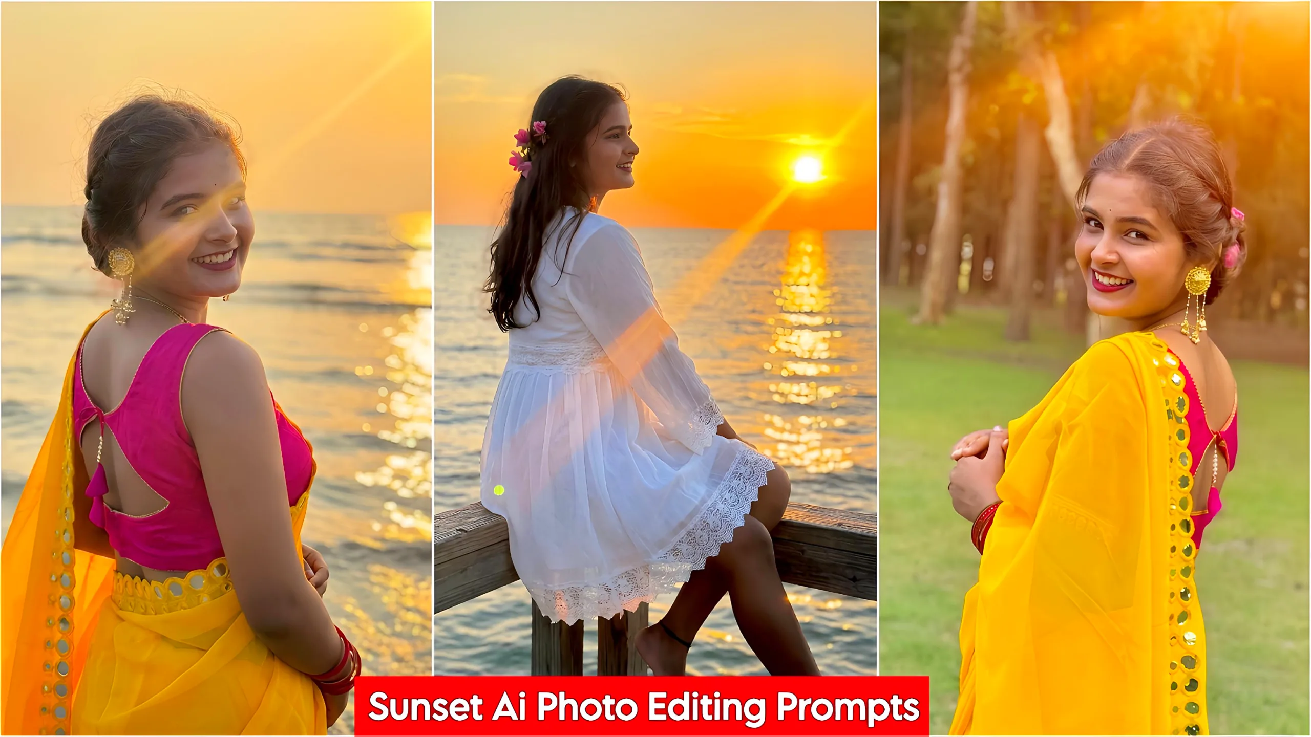 Create Sunset Effect Ai Photo Editing Prompts 2026